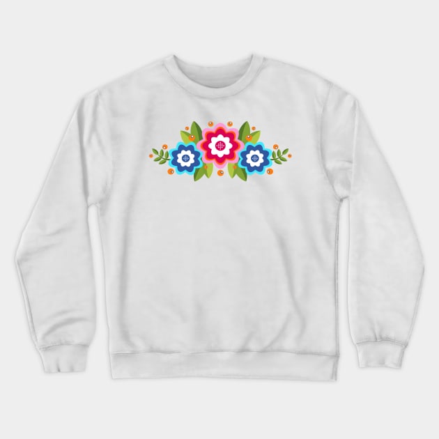 Folk Art Crewneck Sweatshirt by AdrianaStore